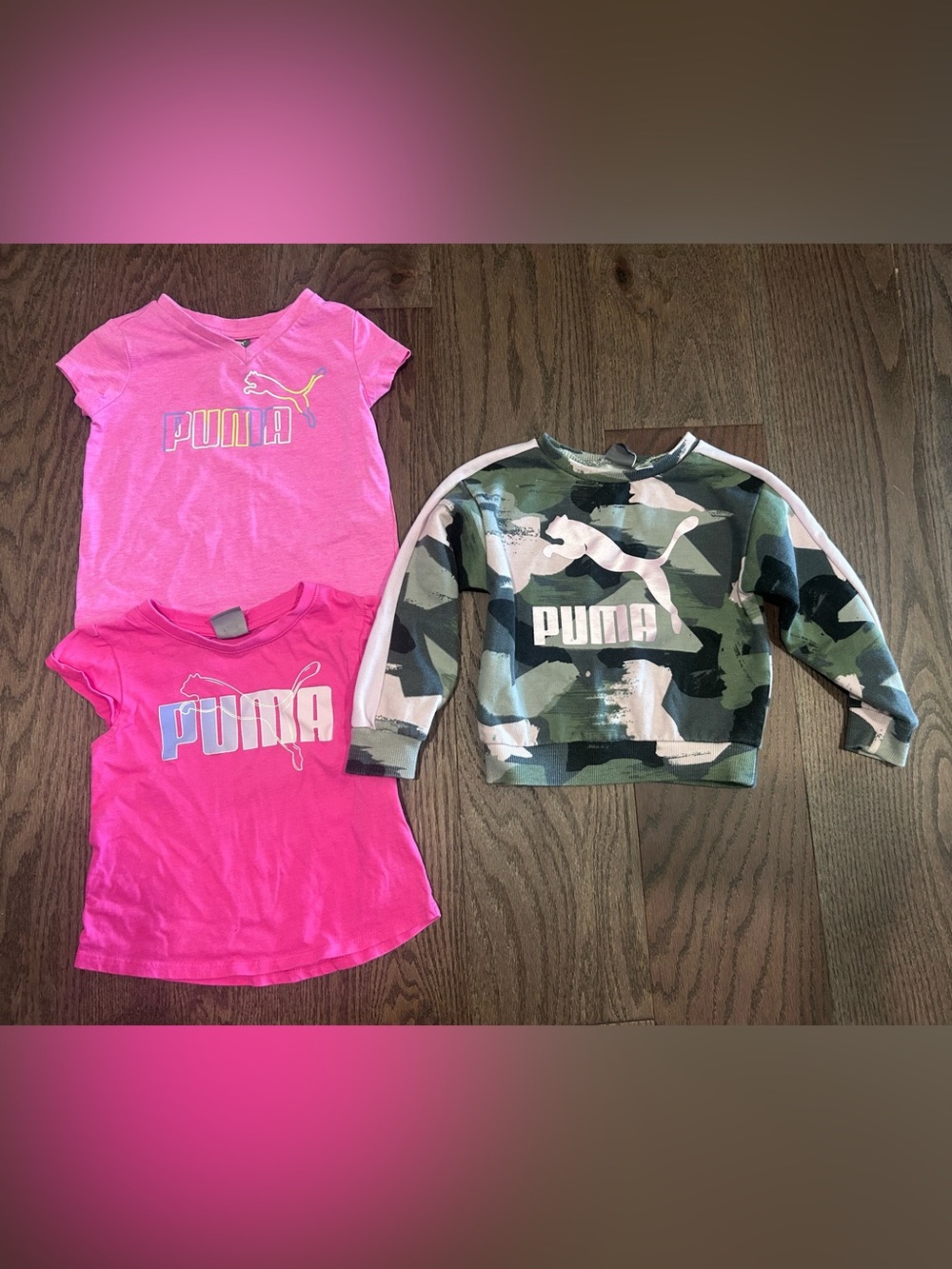 Lot of Size 2T Girl's Puma Sweatshirt and Tees